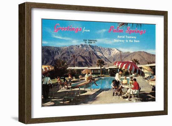 Greetings from Palm Springs-null-Framed Art Print