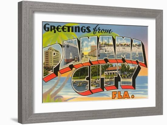 Greetings from Panama City, Florida-null-Framed Art Print