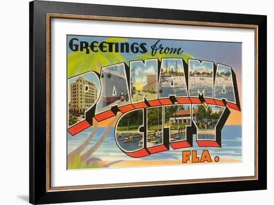 Greetings from Panama City, Florida-null-Framed Art Print