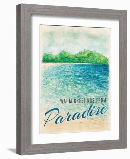 Greetings from Paradise-Ann Marie Coolick-Framed Art Print