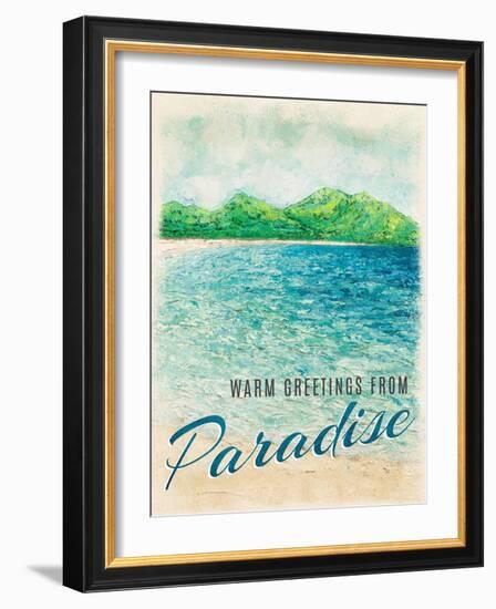 Greetings from Paradise-Ann Marie Coolick-Framed Art Print