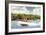 Greetings from Pewaukee Lake-null-Framed Art Print