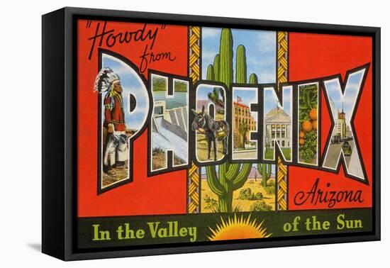 Greetings from Phoenix, Arizona-null-Framed Stretched Canvas