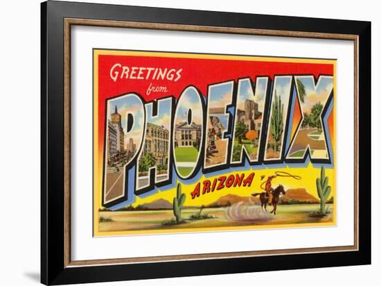 Greetings from Phoenix, Arizona-null-Framed Art Print