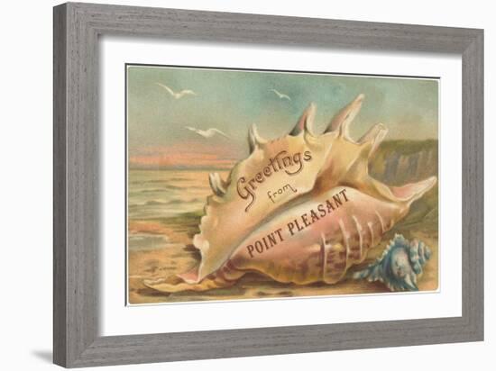 Greetings from Point Pleasant, New Jersey-null-Framed Art Print