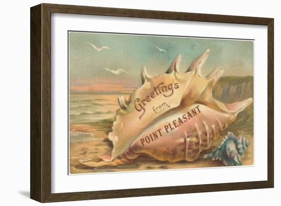 Greetings from Point Pleasant, New Jersey-null-Framed Art Print