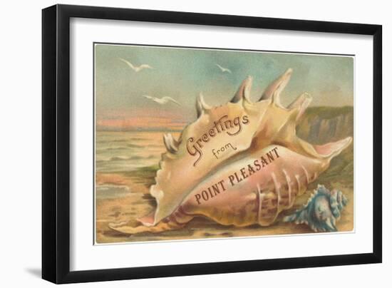 Greetings from Point Pleasant, New Jersey-null-Framed Art Print