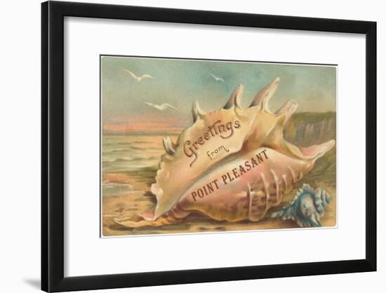 Greetings from Point Pleasant, New Jersey-null-Framed Art Print