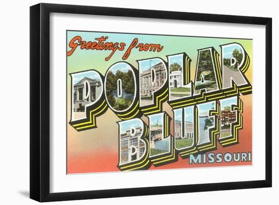 Greetings from Poplar Bluff, Missouri-null-Framed Art Print