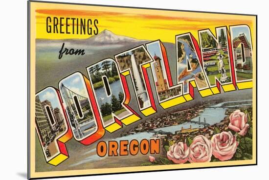 Greetings from Portland, Oregon-null-Mounted Art Print
