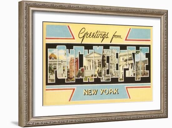 Greetings from Poughkeepsie, New York-null-Framed Art Print