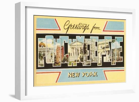 Greetings from Poughkeepsie, New York-null-Framed Art Print