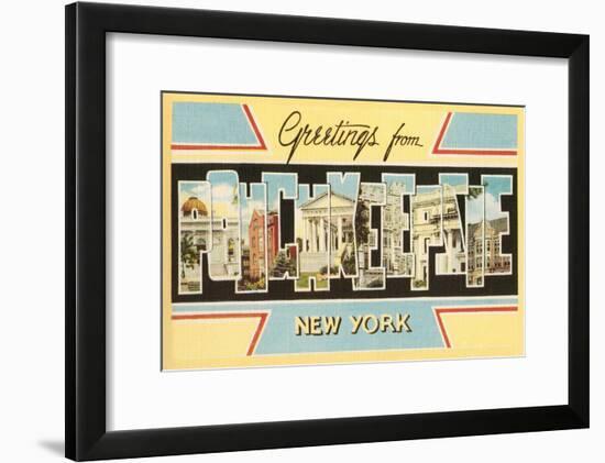 Greetings from Poughkeepsie, New York-null-Framed Art Print