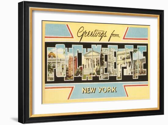 Greetings from Poughkeepsie, New York-null-Framed Art Print