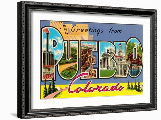 Greetings from Pueblo, Colorado-null-Framed Art Print