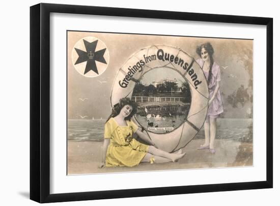Greetings from Queensland-null-Framed Art Print