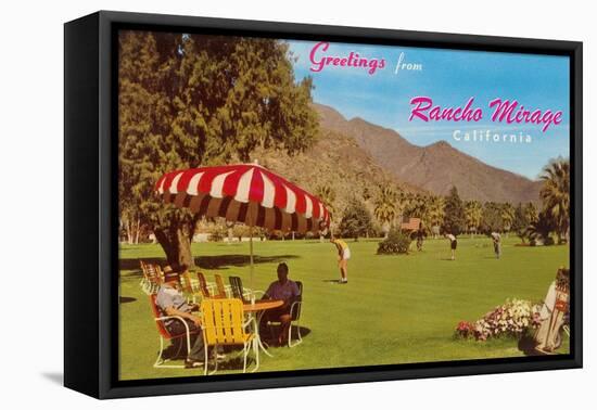 Greetings from Rancho Mirage-null-Framed Stretched Canvas