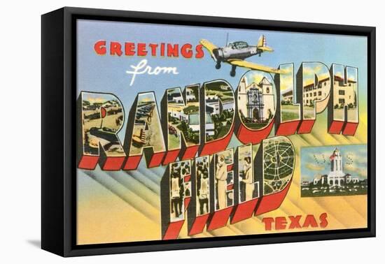 Greetings from Randolph Field, Texas-null-Framed Stretched Canvas