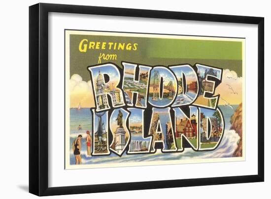 Greetings from Rhode Island-null-Framed Art Print