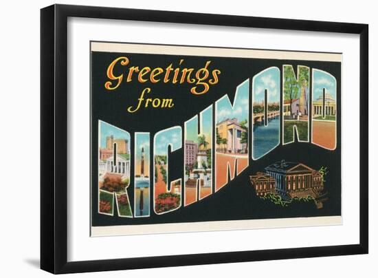 Greetings from Richmond, Virginia-null-Framed Art Print