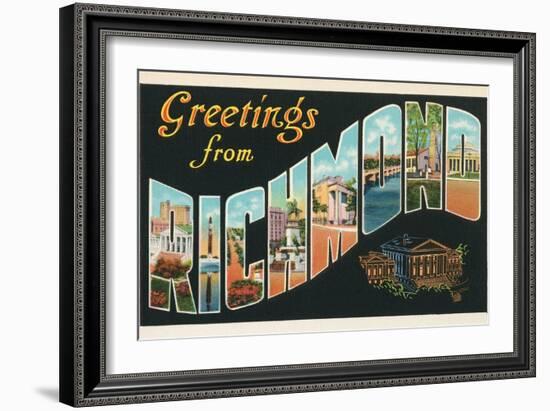 Greetings from Richmond, Virginia-null-Framed Art Print