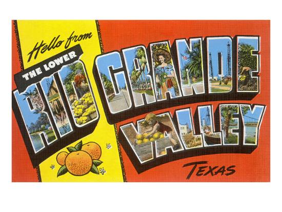 Greetings From Rio Grande Valley Texas Art Print Art Com Greetings From Rio Grande Valley Texas Art Print Art Com