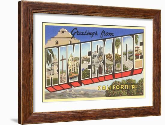 Greetings from Riverside, California-null-Framed Art Print