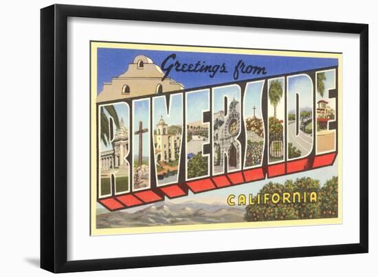 Greetings from Riverside, California-null-Framed Art Print