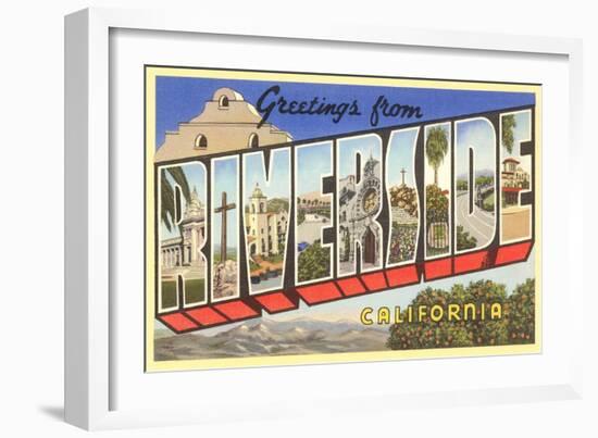 Greetings from Riverside, California-null-Framed Art Print