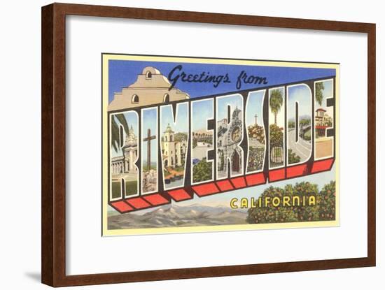 Greetings from Riverside, California-null-Framed Art Print