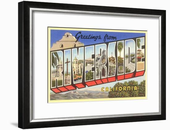 Greetings from Riverside, California-null-Framed Art Print