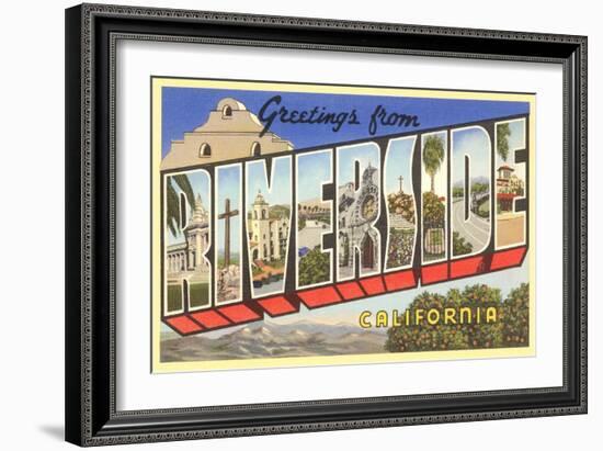 Greetings from Riverside, California-null-Framed Art Print