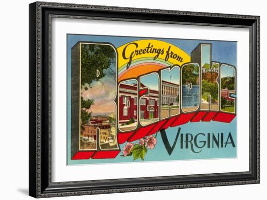 Greetings from Roanoke, Virginia-null-Framed Art Print