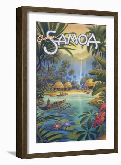 Greetings from Samoa-Kerne Erickson-Framed Art Print