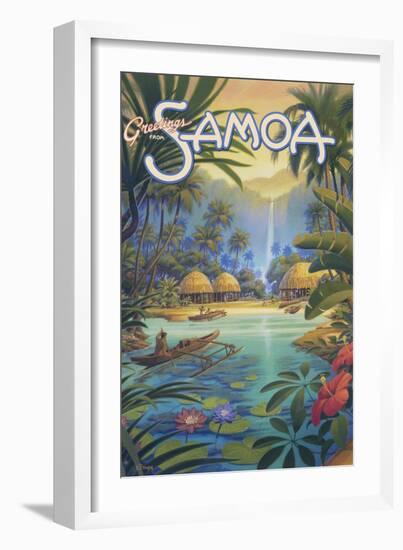 Greetings from Samoa-Kerne Erickson-Framed Art Print