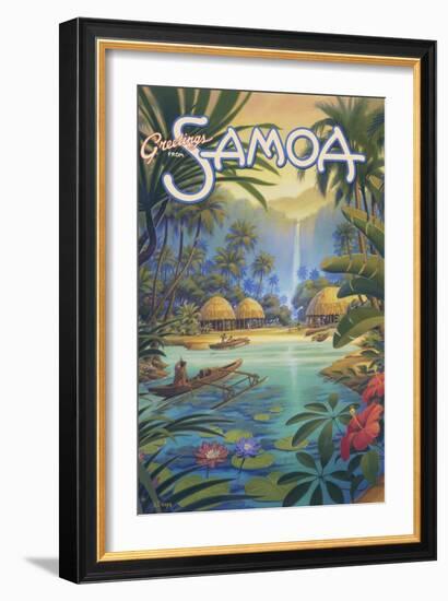 Greetings from Samoa-Kerne Erickson-Framed Art Print