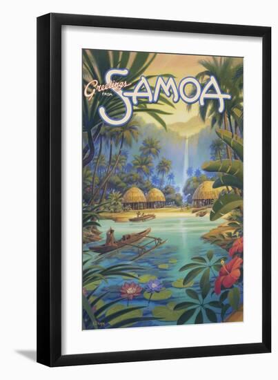 Greetings from Samoa-Kerne Erickson-Framed Premium Giclee Print