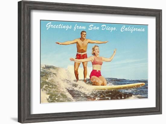 Greetings from San Diego, California-null-Framed Art Print