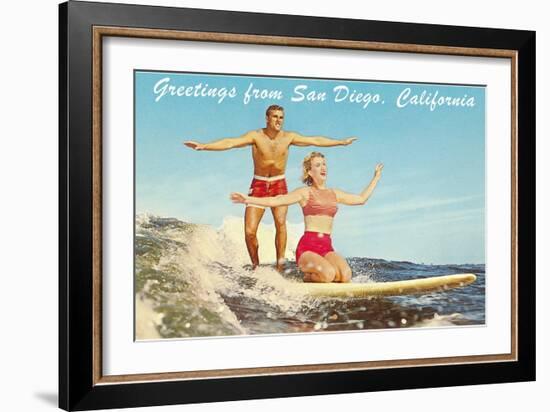 Greetings from San Diego, California-null-Framed Art Print