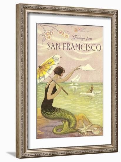 Greetings from San Francisco-null-Framed Art Print