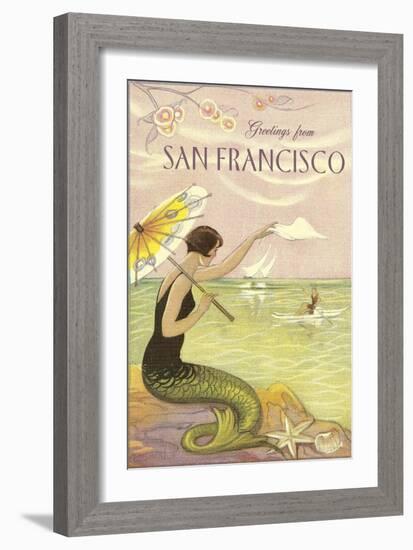 Greetings from San Francisco-null-Framed Art Print