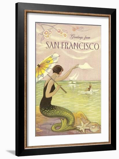 Greetings from San Francisco-null-Framed Art Print