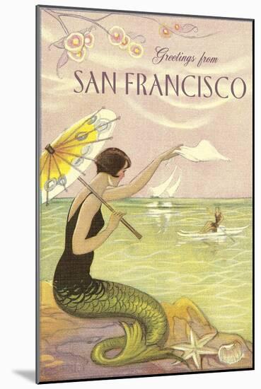 Greetings from San Francisco-null-Mounted Art Print