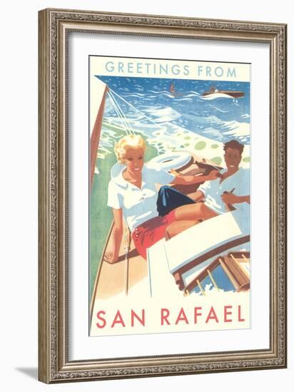 Greetings from San Rafael, California-null-Framed Art Print