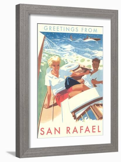 Greetings from San Rafael, California-null-Framed Art Print