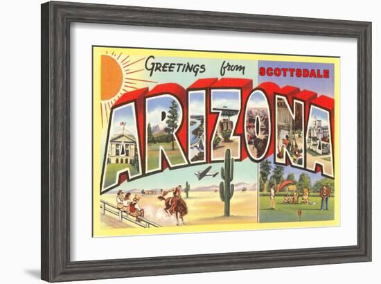 Greetings from Scottsdale, Arizona-null-Framed Art Print