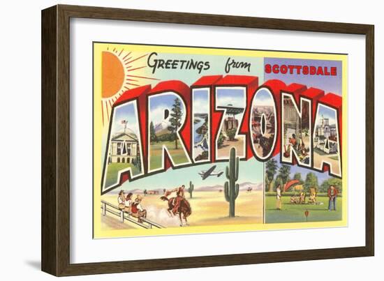 Greetings from Scottsdale, Arizona-null-Framed Art Print