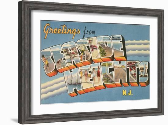 Greetings from Seaside Heights, New Jersey-null-Framed Art Print