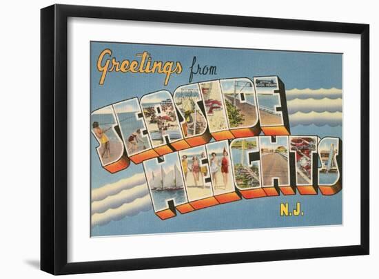 Greetings from Seaside Heights, New Jersey-null-Framed Art Print