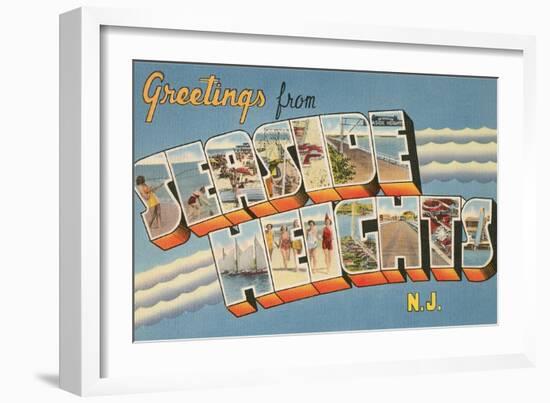 Greetings from Seaside Heights, New Jersey-null-Framed Art Print